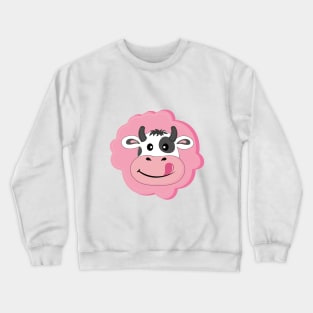 Cow Face Crewneck Sweatshirt